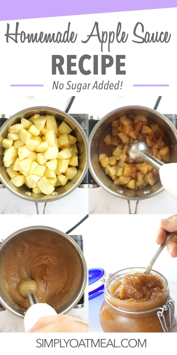 15 Minute Homemade Applesauce Recipe (No Sugar Added!) Simply Oatmeal