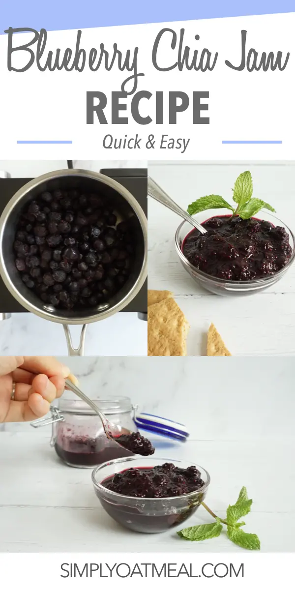 Blueberry chia jam recipe.
