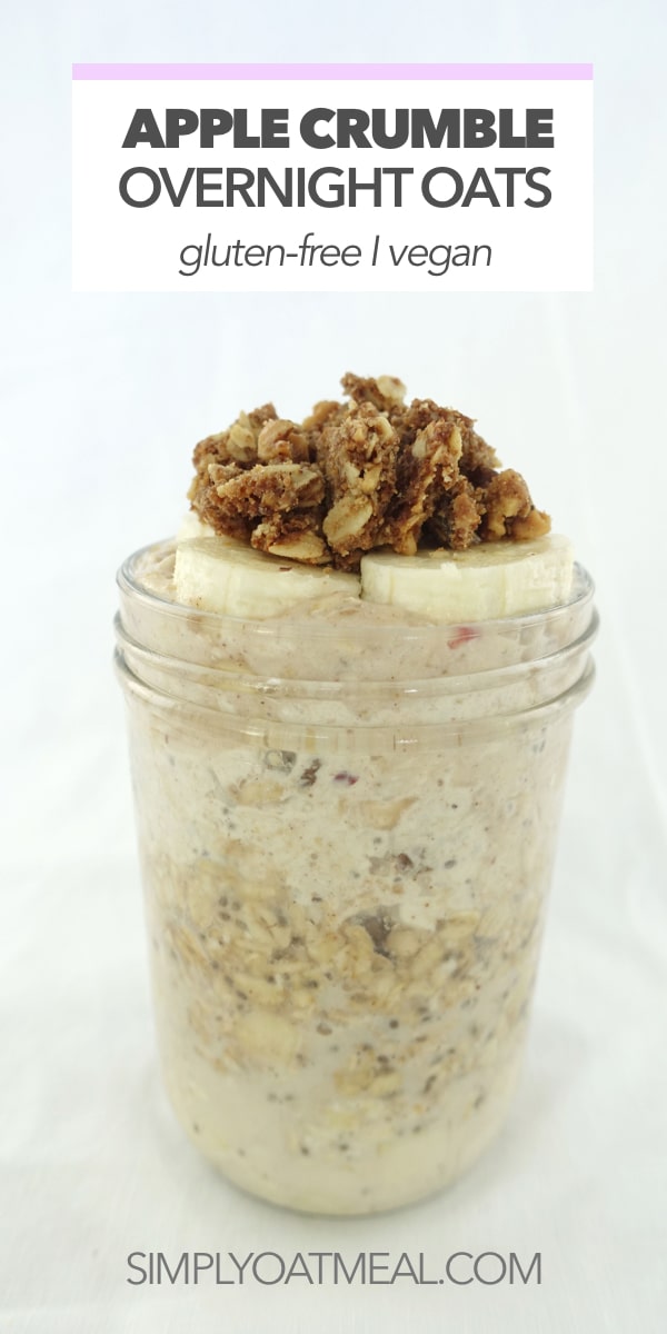 Apple Crumble Overnight Oats - Simply Oatmeal