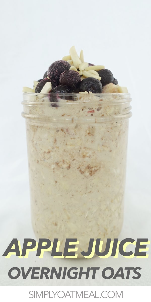 Apple Juice Overnight Oats Simply Oatmeal