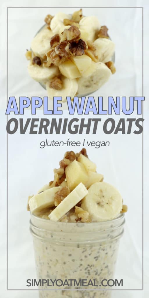 Apple Walnut Overnight Oats - Simply Oatmeal