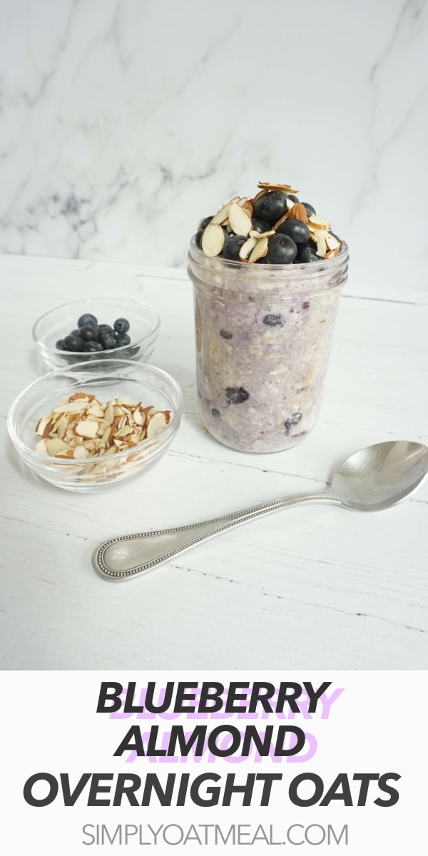 Blueberry Almond Overnight Oats - Simply Oatmeal