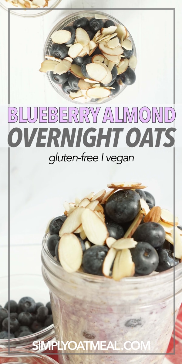 Blueberry Almond Overnight Oats - Simply Oatmeal