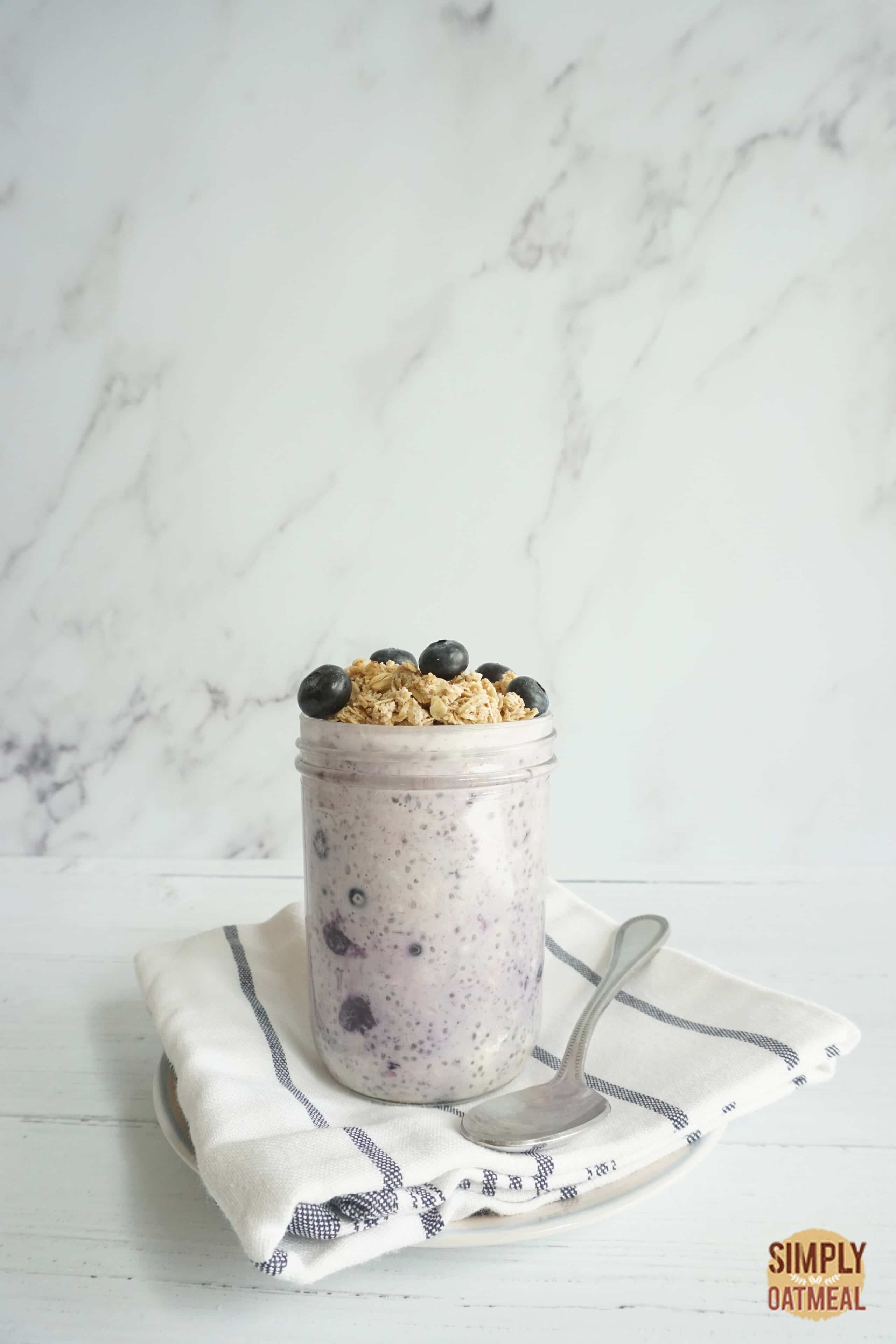 Blueberry Pie Overnight Oats