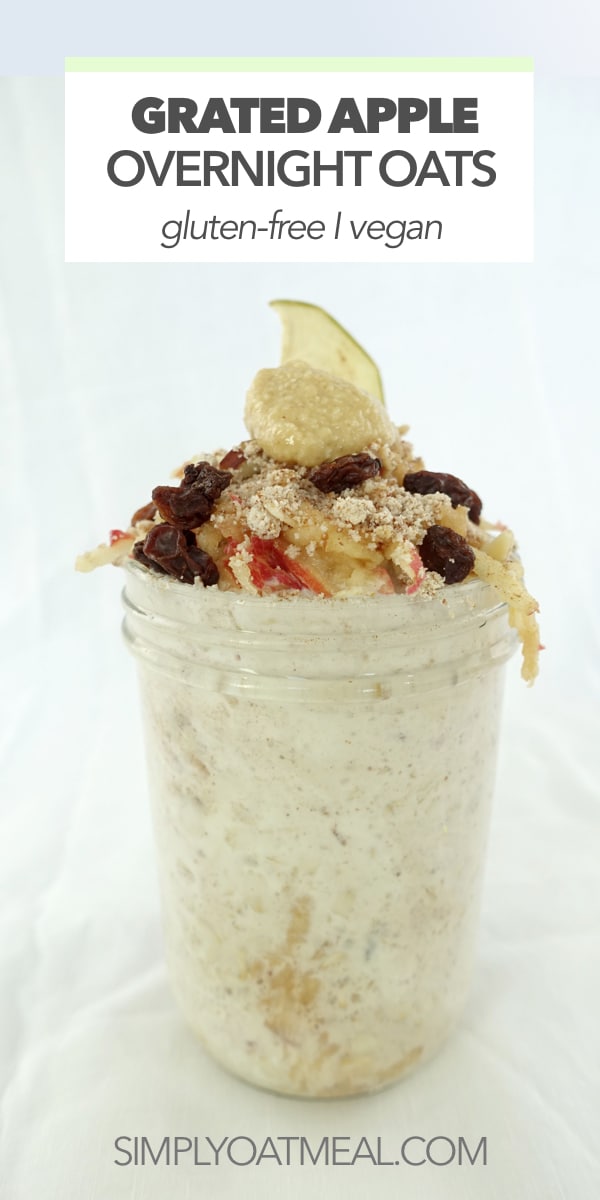 Grated Apple Overnight Oats - Simply Oatmeal