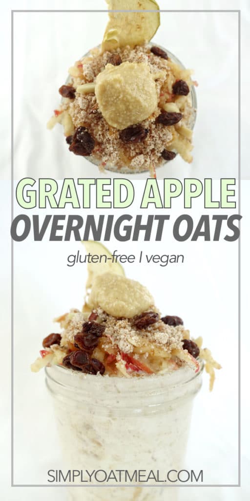 Grated Apple Overnight Oats - Simply Oatmeal