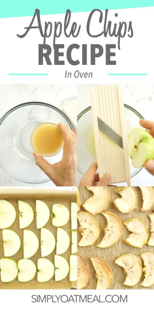 easy step by step instructions for how to make dried apple chips in oven