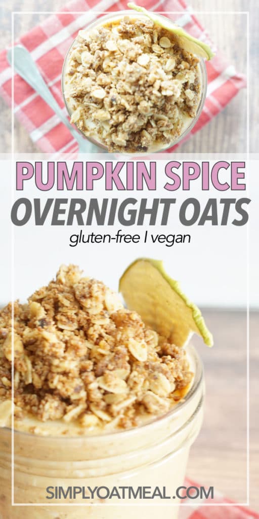 Pumpkin Spice Overnight Oats - Simply Oatmeal