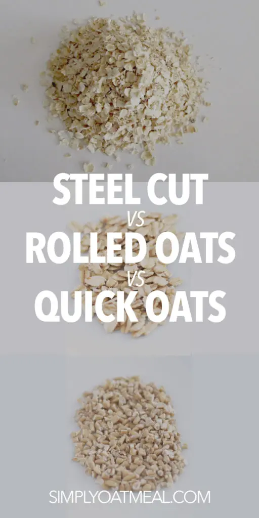 Steel Cut vs Rolled Oats vs Quick Oats - What is the difference ...