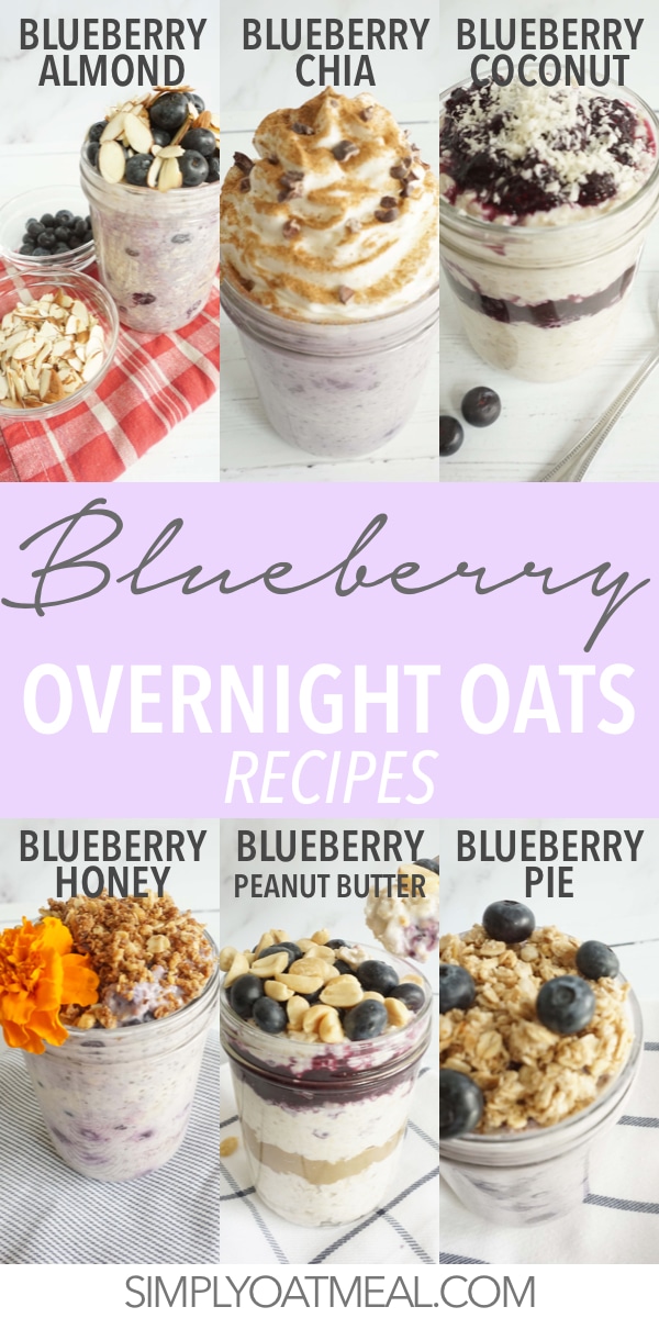 Blueberry Overnight Oats (13 Vegan, Gluten-Free Recipes!) - Simply Oatmeal