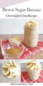 How to make brown sugar banana overnight oats. Start by mashing the banana at the bottom of the container to enhance the overall flavor.