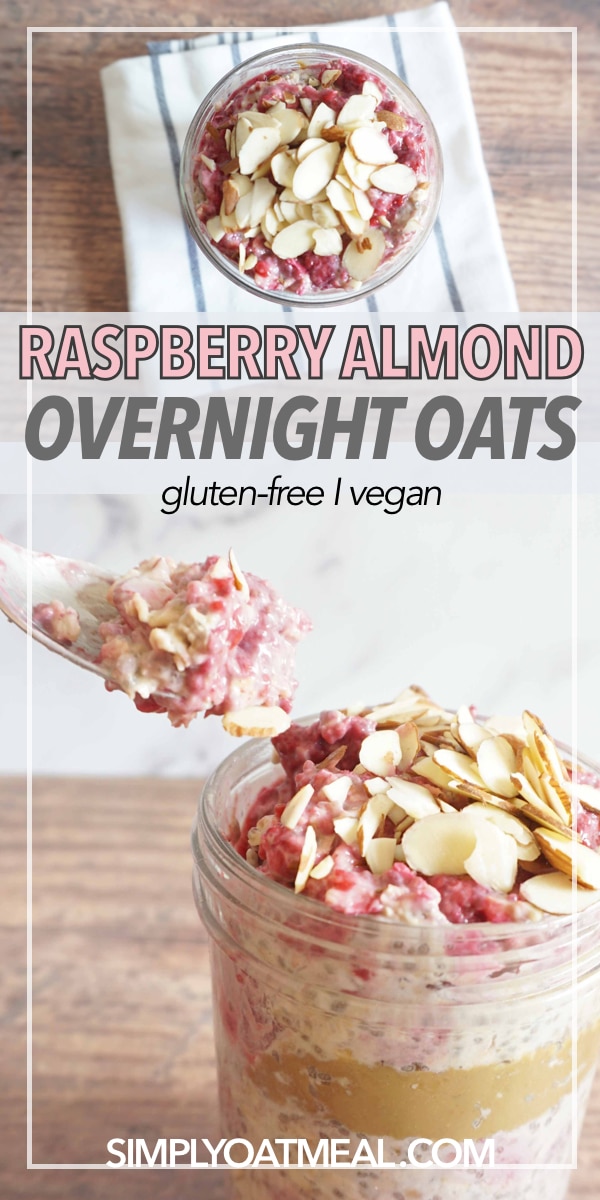 Raspberry Almond Overnight Oats - Simply Oatmeal