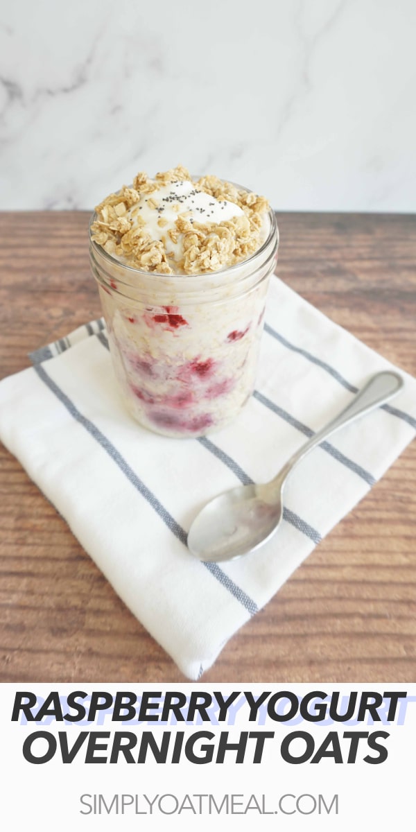 Raspberry Yogurt Overnight Oats Simply Oatmeal