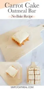 How to make no bake carrot cake oatmeal bars