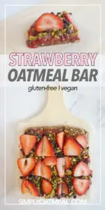 Easy to make no bake strawberry oatmeal bars