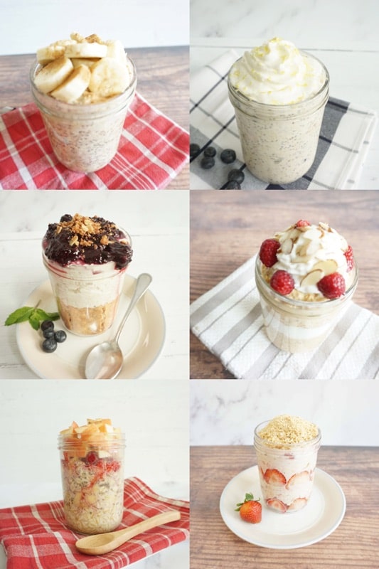 Best overnight oats recipes that are easy to make, healthy and nutritious. Vegan and gluten free options are available!