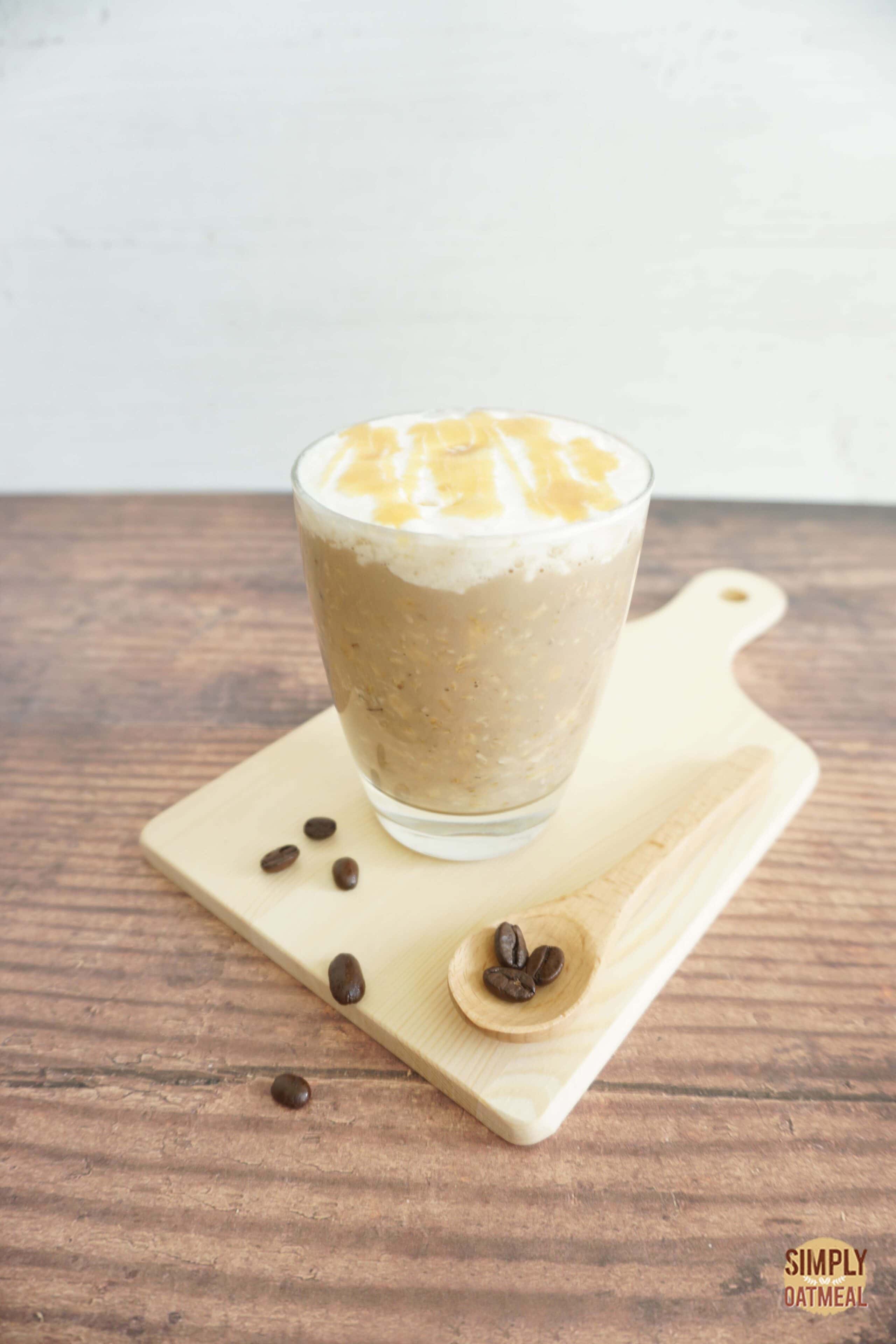 Caramel Brûlée Latte Overnight Oats Simply Oatmeal