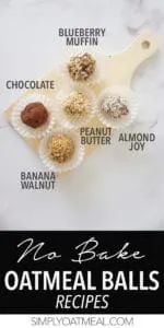 5 no bake oatmeal balls recipes