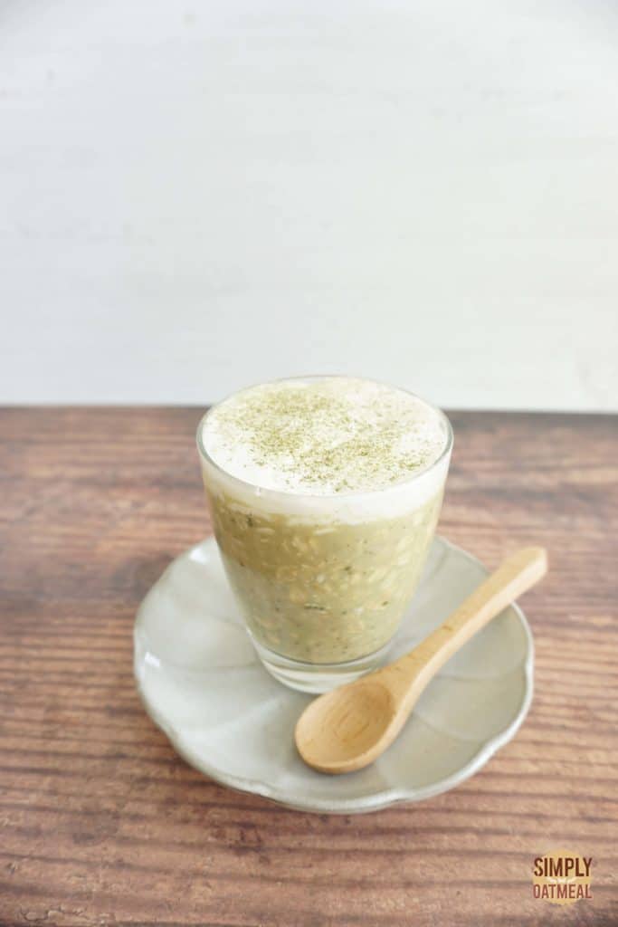 Green Tea Latte Overnight Oats Simply Oatmeal