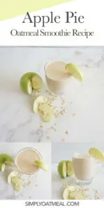 How to make apple pie oatmeal smoothie