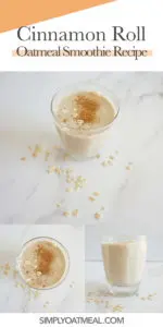How to make cinnamon roll oatmeal smoothie