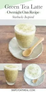 How to make green tea latte overnight oats
