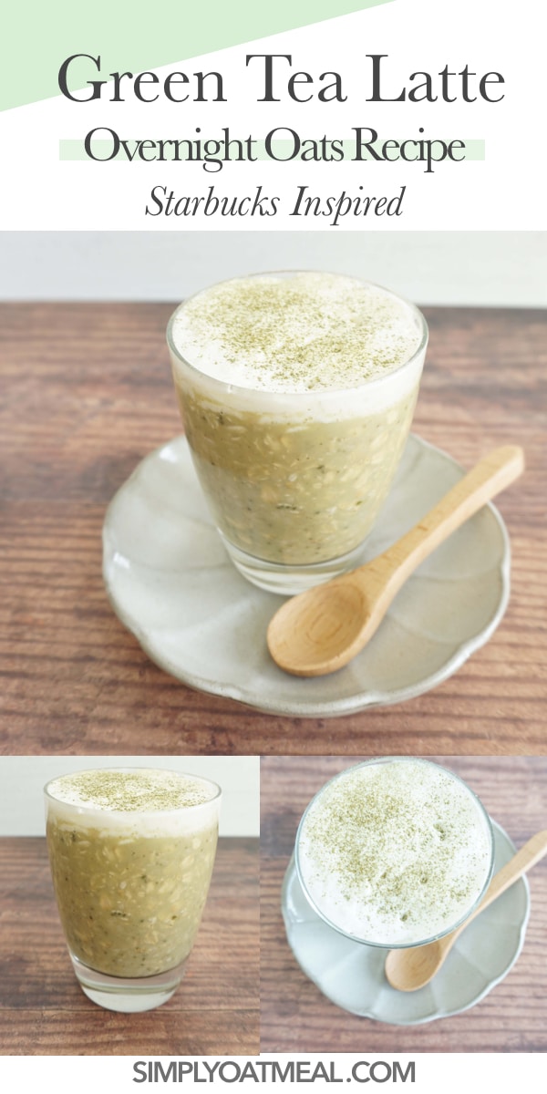 Green Tea Latte Overnight Oats Simply Oatmeal