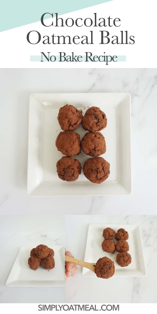 No Bake Chocolate Oatmeal Balls (Vegan, GlutenFree) Simply Oatmeal