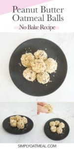 How to make no bake peanut butter oatmeal balls