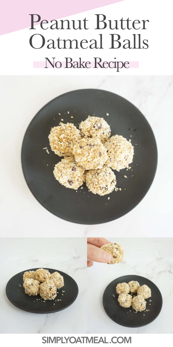 No Bake Peanut Butter Oatmeal Balls (Vegan, GlutenFree) Simply Oatmeal