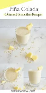 How to make a piña colada oatmeal smoothie