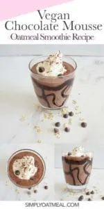 How to make vegan chocolate mousse oatmeal smoothie