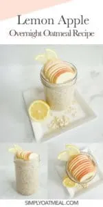 How to make lemon apple overnight oats