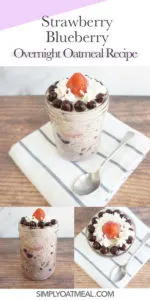 How to make strawberry blueberry overnight oats