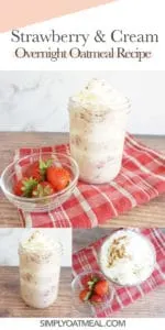 How to make strawberry and cream overnight oats