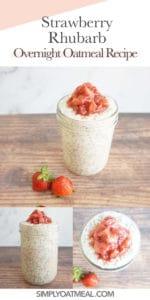 How to make strawberry rhubarb overnight oats