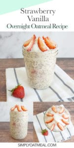 How to make strawberry vanilla overnight oats
