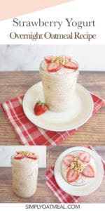 How to make strawberry yogurt overnight oats