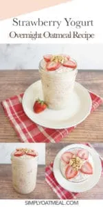 How to make strawberry yogurt overnight oats