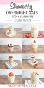 Healthy strawberry overnight oats recipes