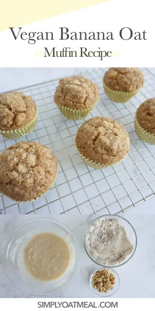 How to make vegan banana oatmeal muffins