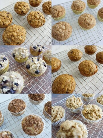 Healthy oatmeal muffins