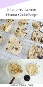 How to make blueberry lemon oatmeal cookies