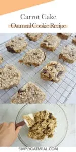 How to make carrot cake oatmeal cookies.
