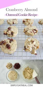 How to make cranberry almond oatmeal cookies