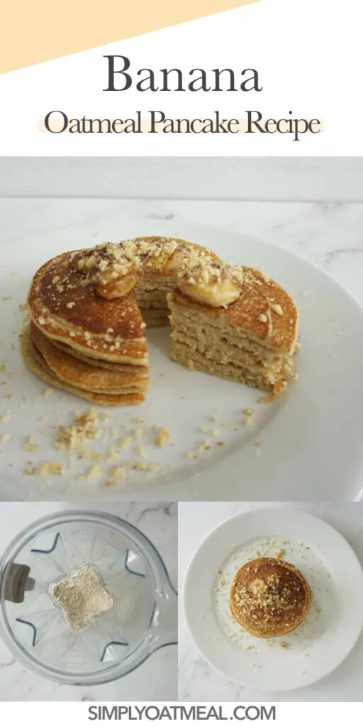 How to make vegan banana oatmeal pancakes.