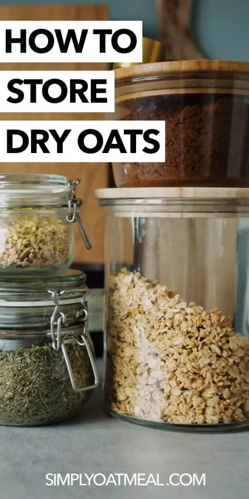 How to store dry oats