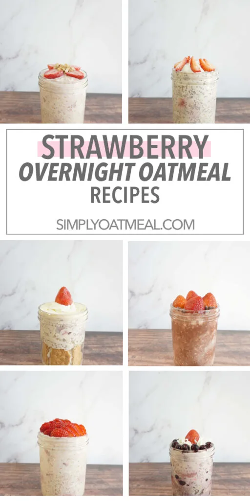 Strawberry overnight oats recipes