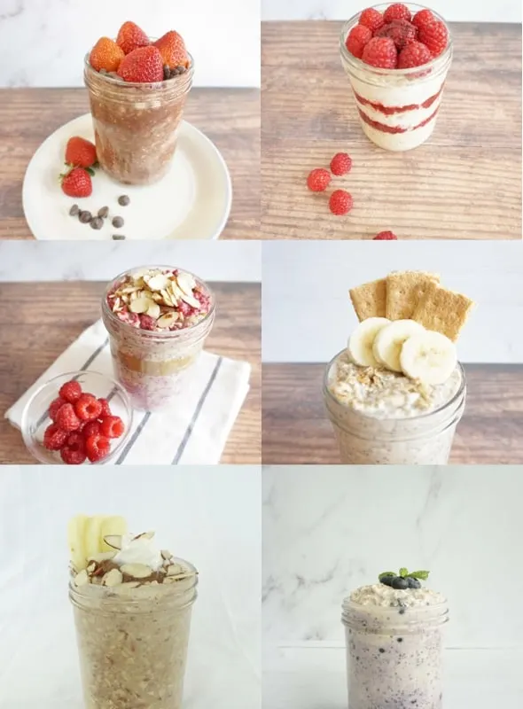 Overnight oats with almond milk