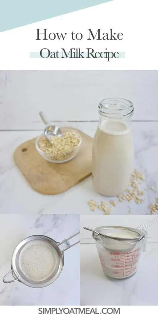 How to make oat milk with step by step pictures